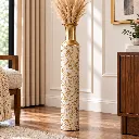 Embossed Metal Decorative Vase - Assorted-2.webp