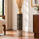 Embossed Metal Decorative Vase - Assorted-3.webp