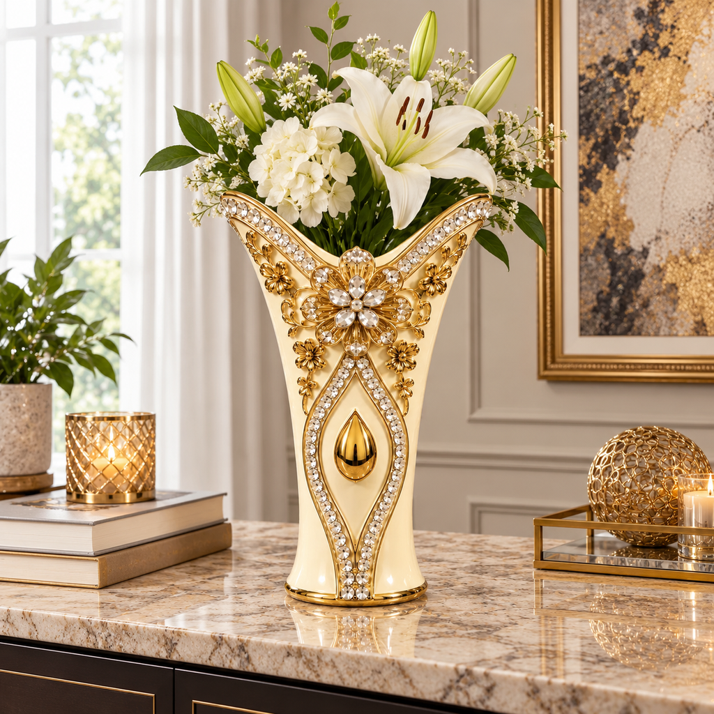 [HD-CVB-1010] Ceramic Vase - 12.5"