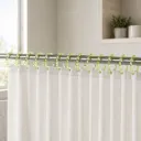 12 Plastic Glitter Shower Curtain Rings -73