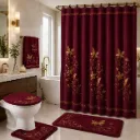 18 Piece Embroidery Bath Set Butterfly