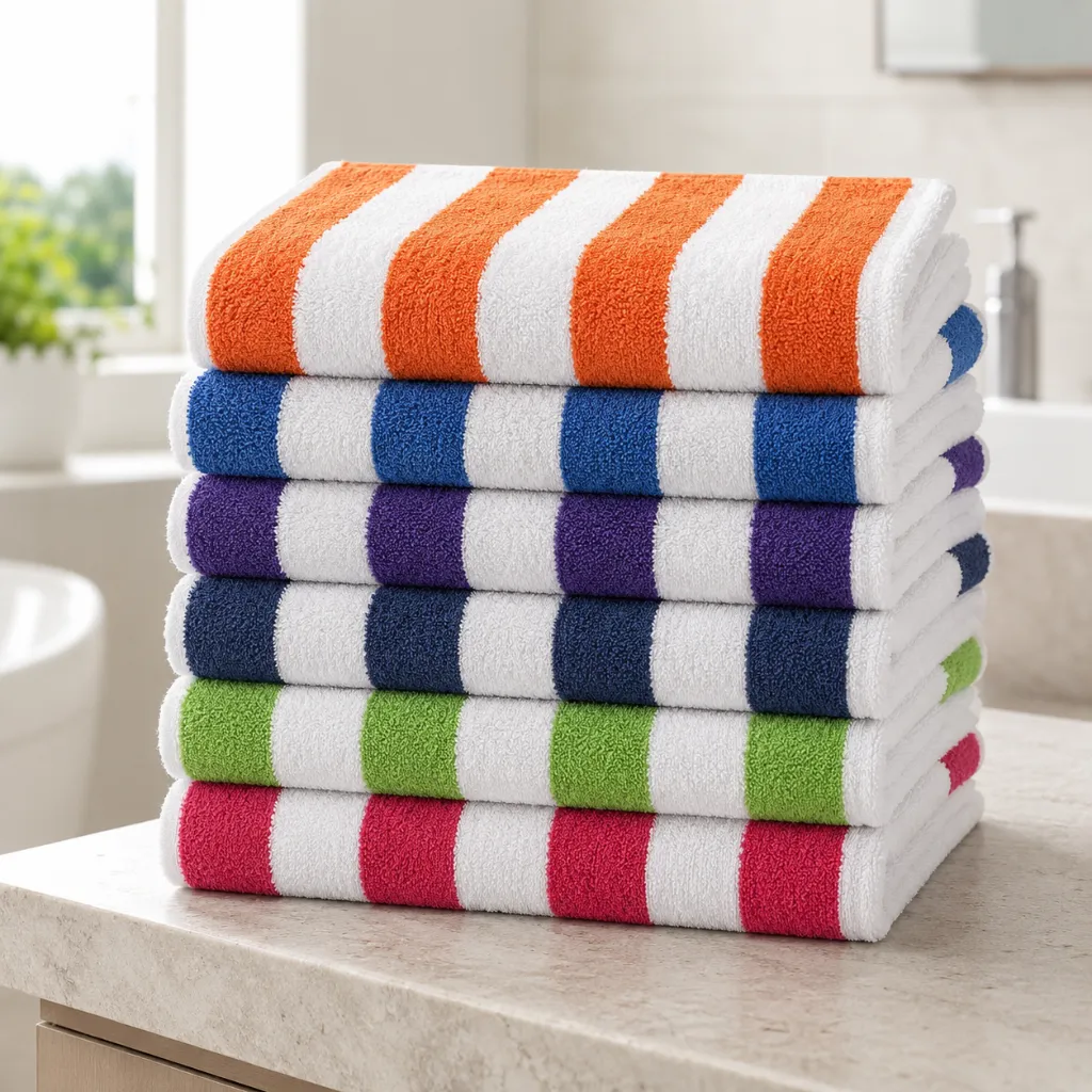 [TW-400L-CS] Cabana Stripe Cotton Towel