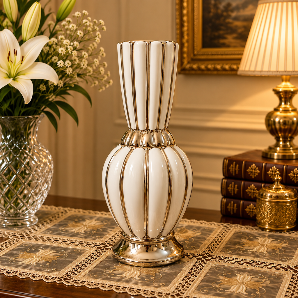 [HD-CVD-1017] Ceramic Cylinder Vase 11"