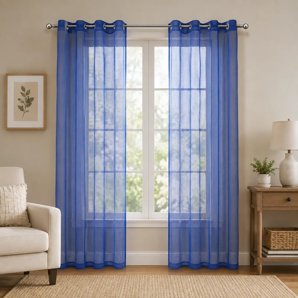 Eman Sheer Grommet Window Panel 84"
