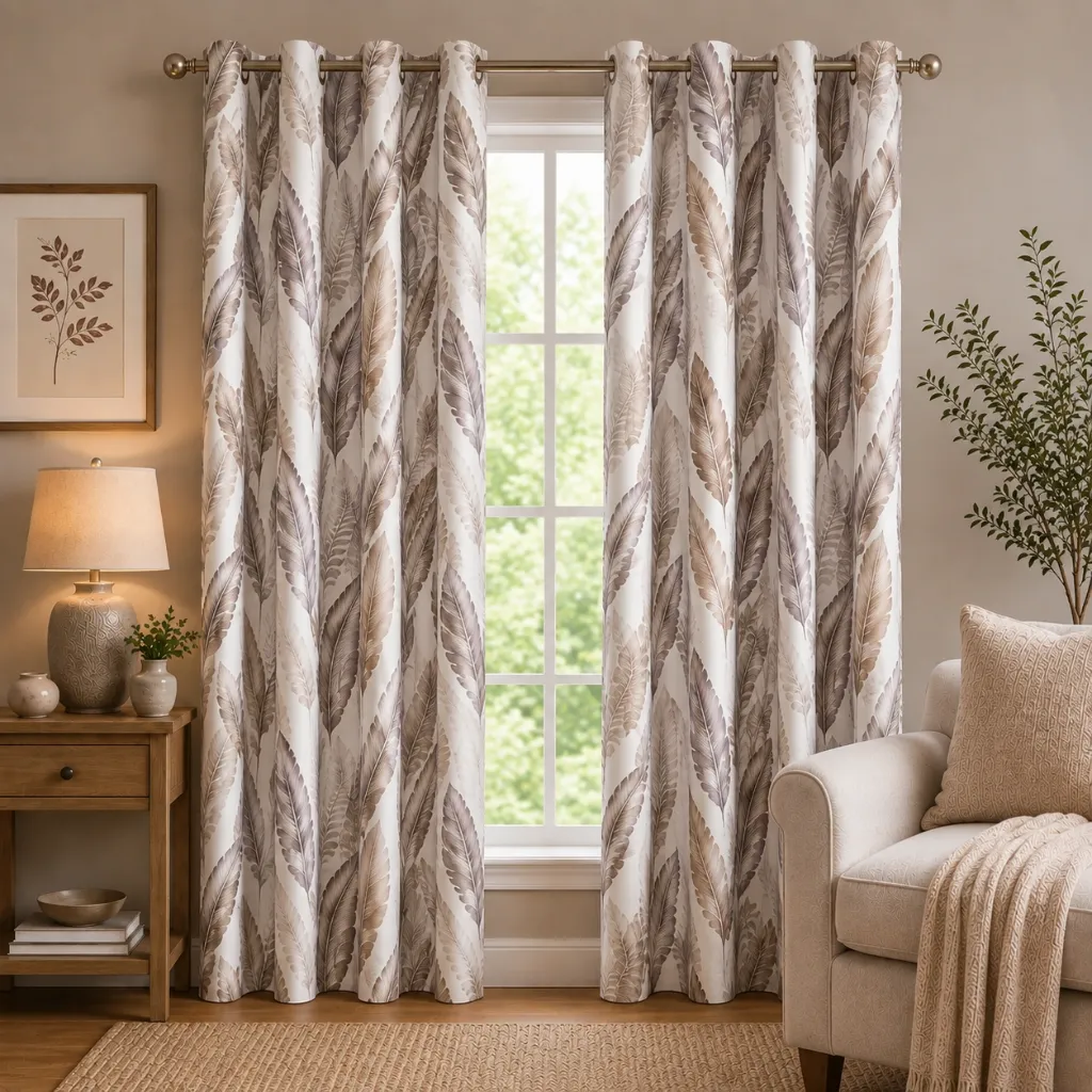 [WC-BRAZIL-BO-TAUPE] Brazil Printed Blackout Panel 54" x 84" (Taupe)
