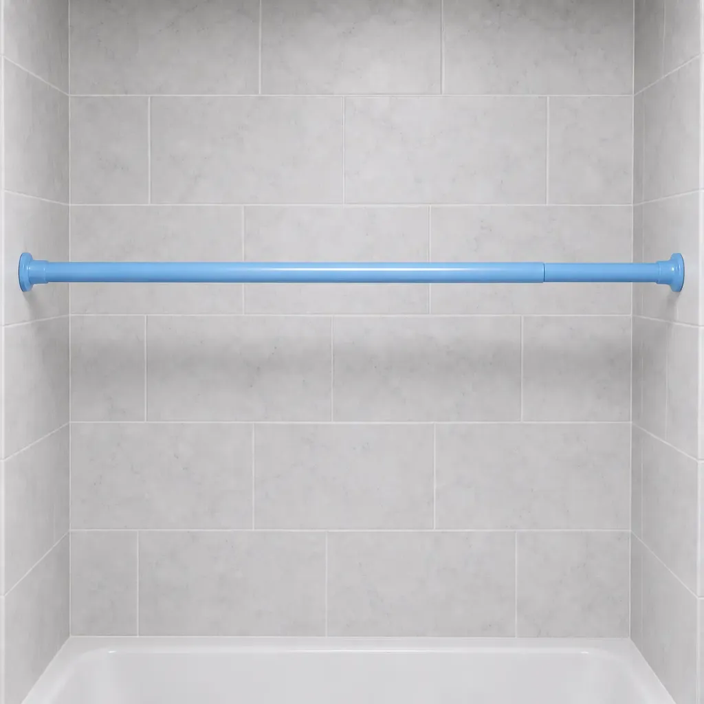 Shower Curtain Rod 41" - 76" - Assorted (Blue)