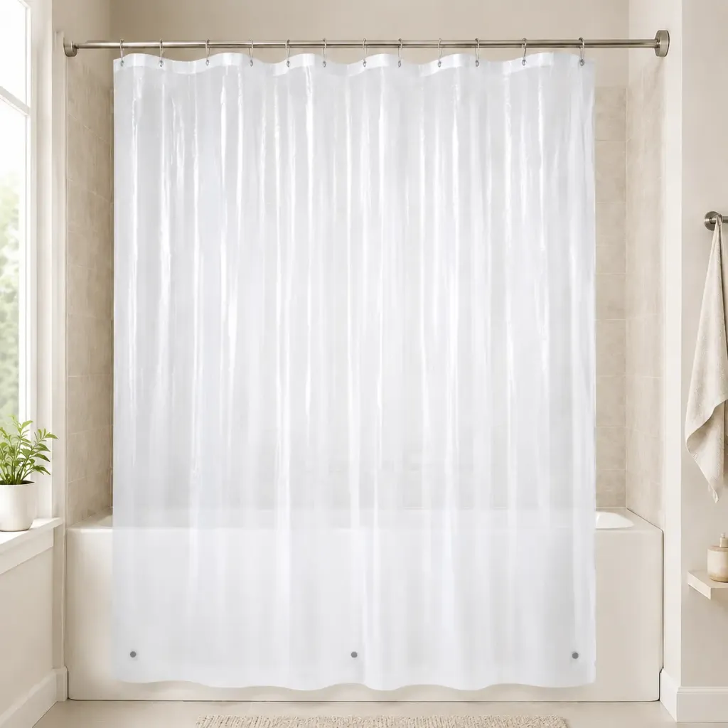 Spa 320 Peva 10 Gauge Liner Heavy Shower Liner 70" x 72" (White)