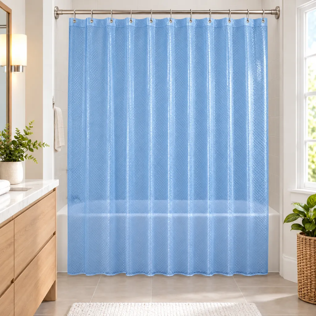 Super Deluxe Heavy Weight Shower Curtain Liner 70" x 72" - 888 (Blue)