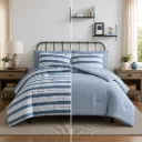 Caleb Stripe 7-Piece Reversible Biab Bedding Set