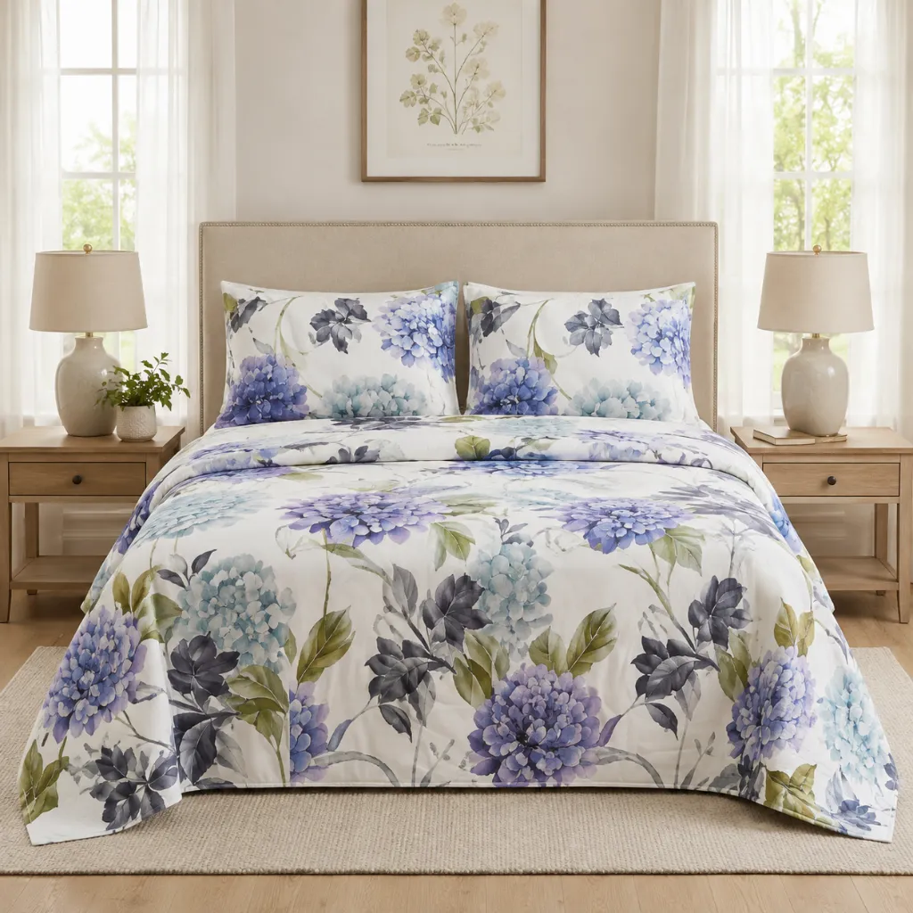Venetian 1800 Microfiber 6 Piece Printed Sheet Set (Queen)
