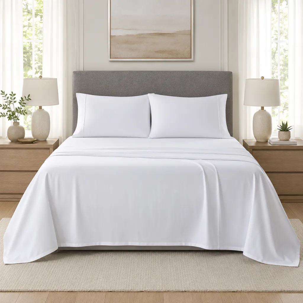 Lanwood Home Sheet Set (White, King)
