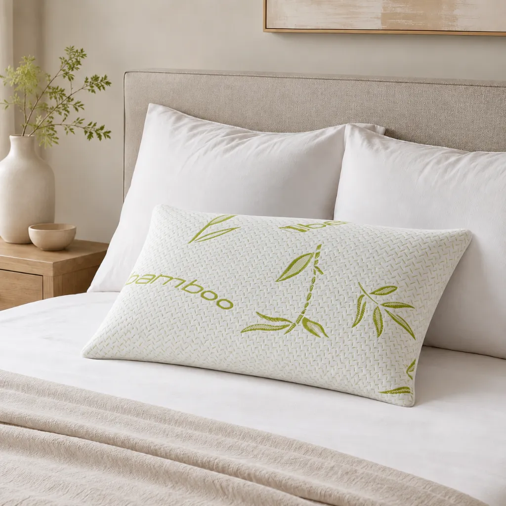 Memory Foam Bed Pillow (Bamboo)