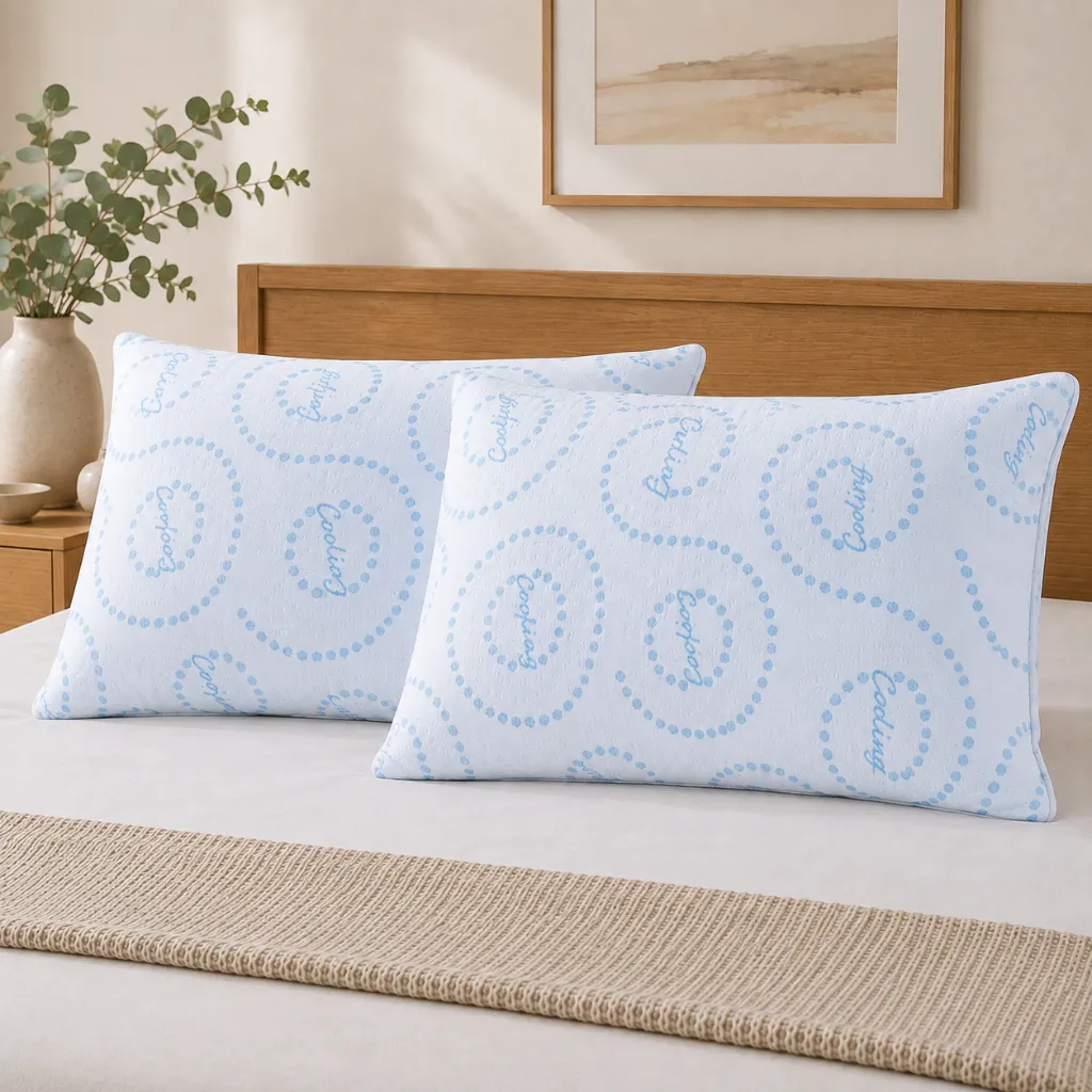 Spa 320 Pillow Cases - 2 Pack (Cooling, Full/Queen)