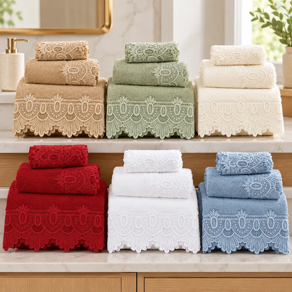 3 Piece Macrame Bath Set - 4311