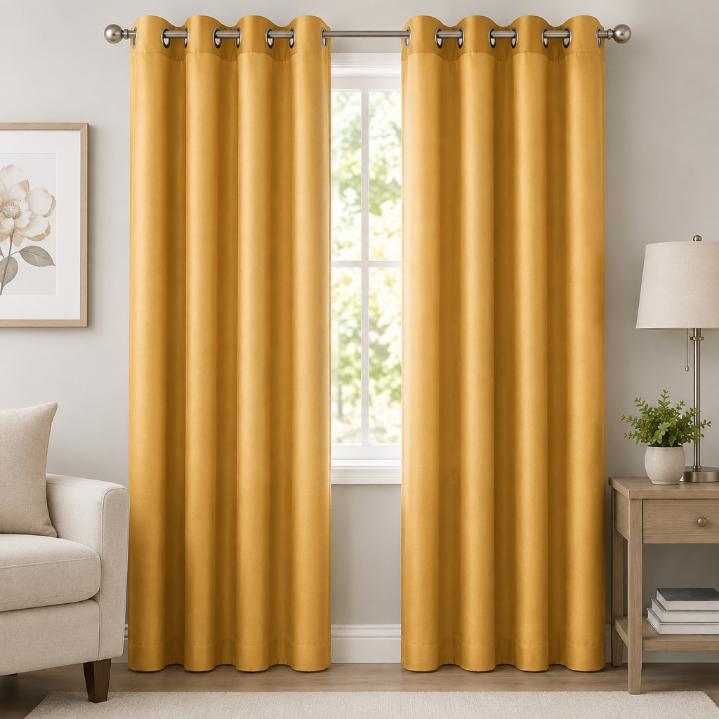 Mary Blackout Panel 52" x 84" (Gold)