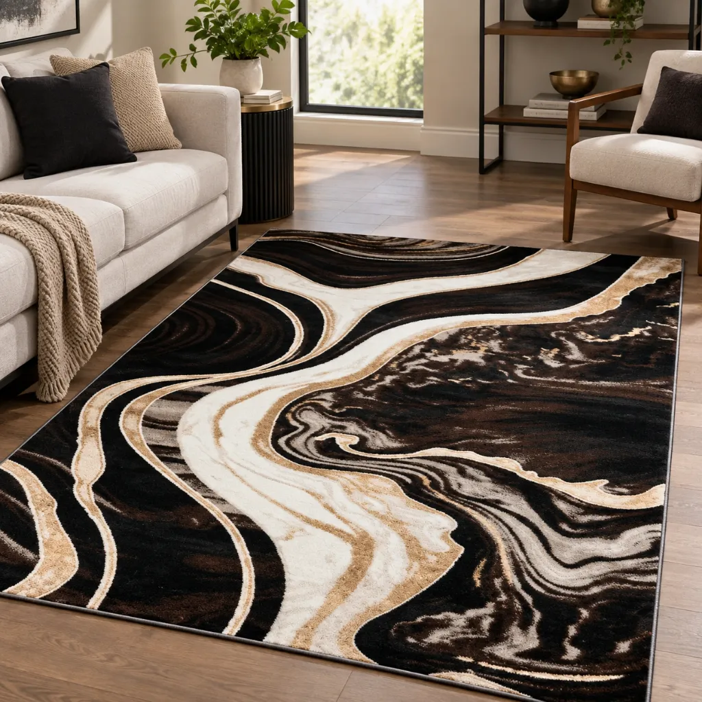 Marble Collection Area Rug