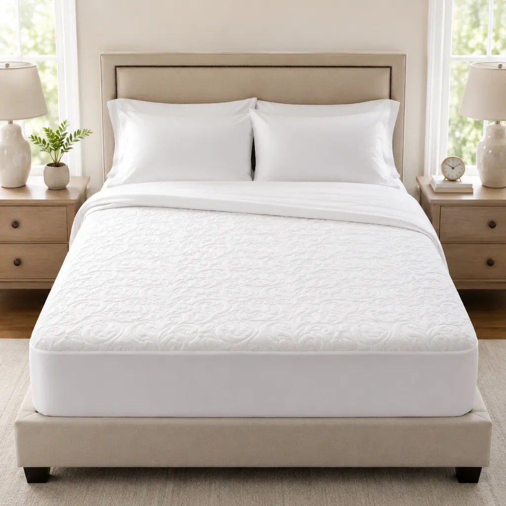 Spa 320 Embossed Water Resistant Mattress Pad (Twin)