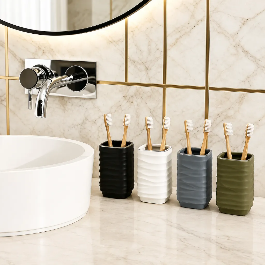 [BA-CH86497] Modern Wavy Toothbrush Holder CH86497