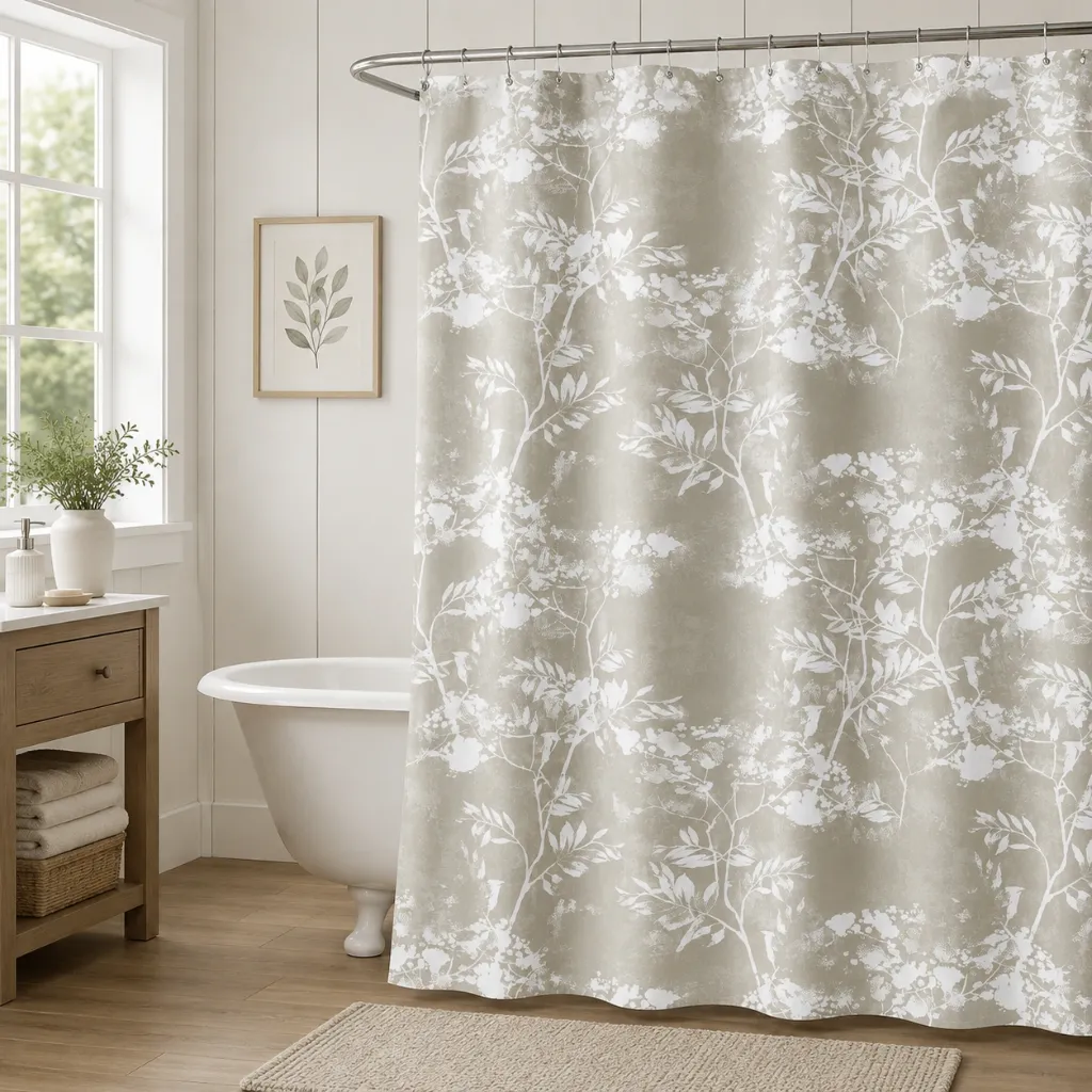 Maple Printed Shower Curtain (Bloom)
